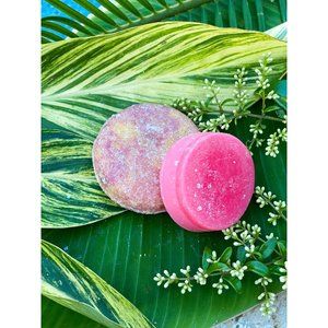 Island Pink Shampoo & Conditioner Bar Sets {reusable containers included}